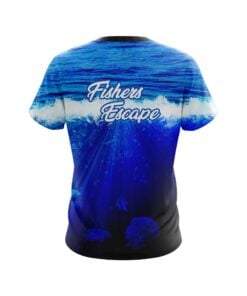 Alternative view of Fishers Escape CoolWick Fishing Jersey