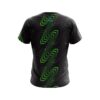 Plain Halftone Extreme Green CoolWick Bowling Jersey - Image 2
