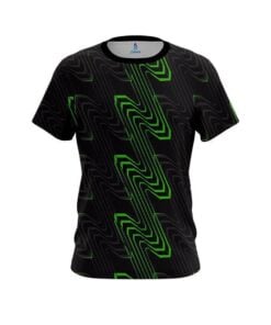 Plain Halftone Extreme Green CoolWick Bowling Jersey