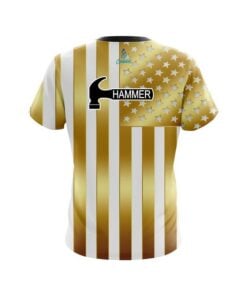 Alternative view of Hammer American Gold Flag CoolWick Bowling Jersey
