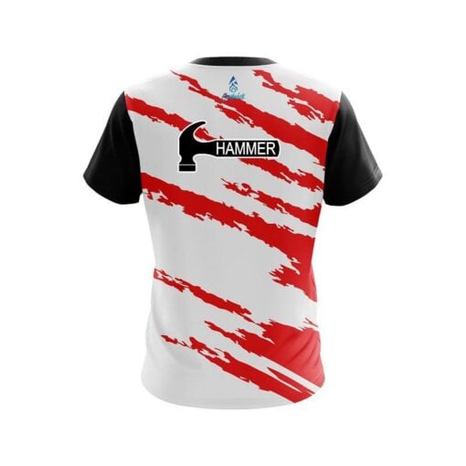 Hammer Athlete Bolt Red CoolWick Bowling Jersey - Image 2