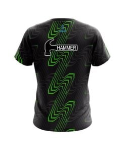 Alternative view of Hammer Halftone Extreme Green CoolWick Bowling Jersey