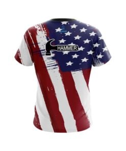 Alternative view of Hammer Painted Flag CoolWick Bowling Jersey