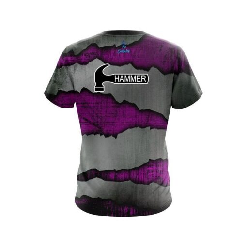 Hammer Purple Rigid Steel CoolWick Bowling Jersey - Image 2