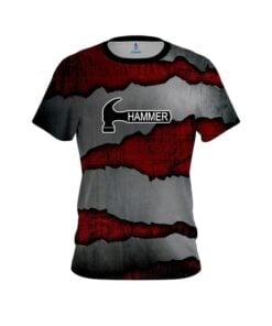 Hammer Red Rigid Steel CoolWick Bowling Jersey