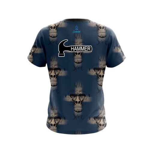 Hammer Wild Spirit Monkey CoolWick Bowling Jersey - Image 2
