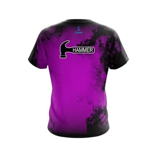 Hammer Toxic Rugged Smoke Purple CoolWick Bowling Jersey - Image 2