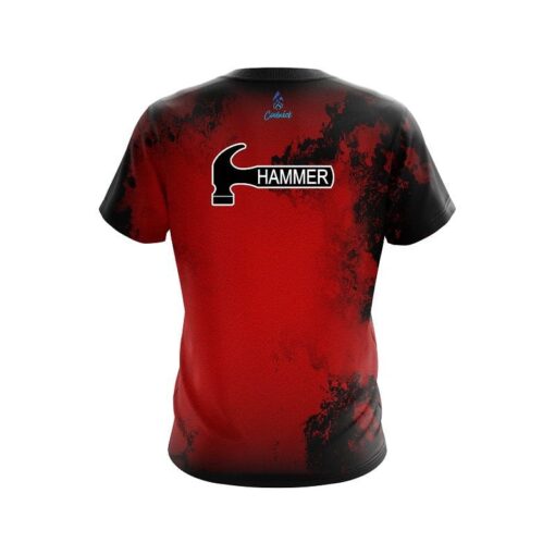 Hammer Toxic Rugged Smoke Red CoolWick Bowling Jersey - Image 2