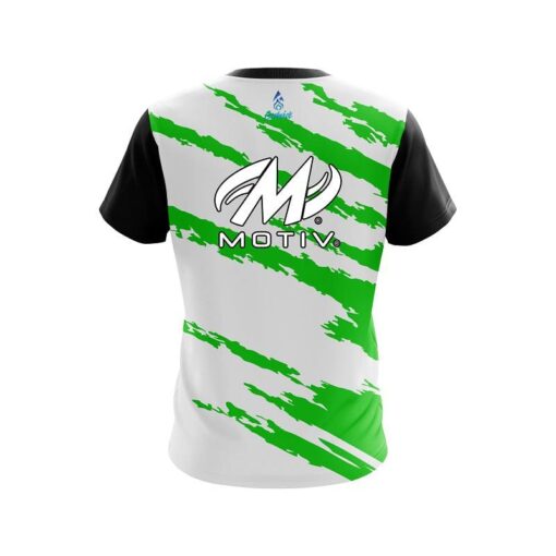 Motiv Athlete Bolt Green CoolWick Bowling Jersey - Image 2