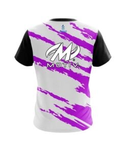 Alternative view of Motiv Athlete Bolt Purple CoolWick Bowling Jersey
