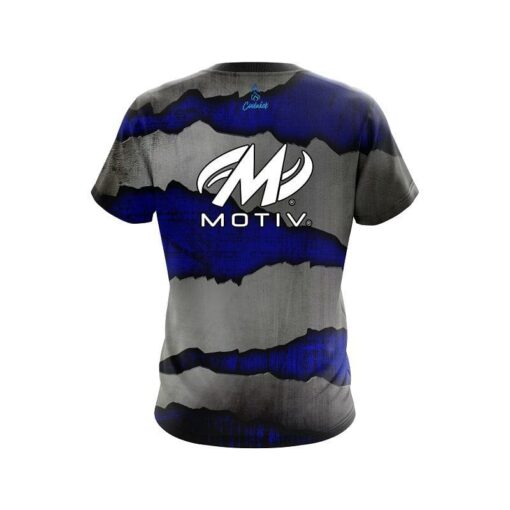 Motiv Blue Rigid Steel CoolWick Bowling Jersey - Image 2
