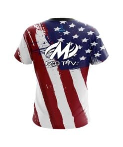 Alternative view of Motiv Painted Flag CoolWick Bowling Jersey