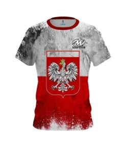 Motiv Poland Flag CoolWick Bowling Jersey