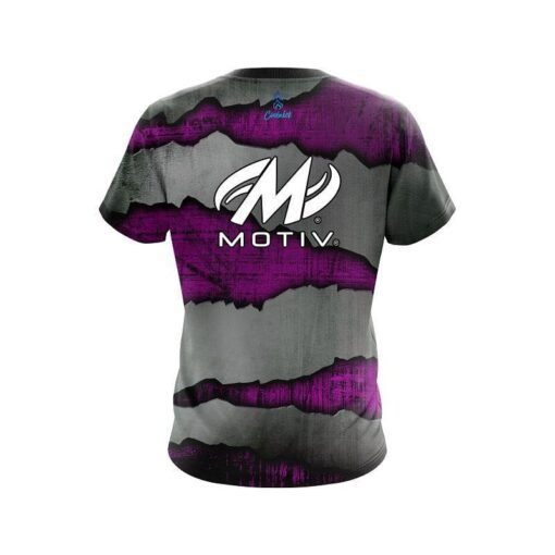 Motiv Purple Rigid Steel CoolWick Bowling Jersey - Image 2