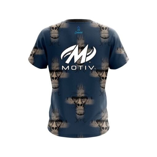 Motiv Wild Spirit Monkey CoolWick Bowling Jersey - Image 2