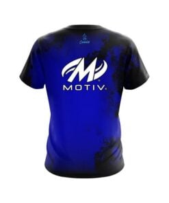 Alternative view of Motiv Toxic Rugged Smoke Blue CoolWick Bowling Jersey