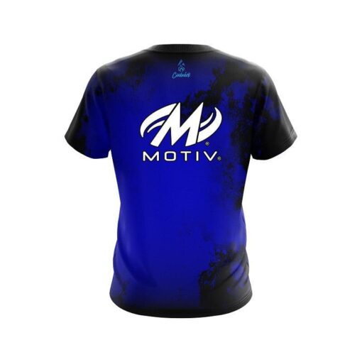 Motiv Toxic Rugged Smoke Blue CoolWick Bowling Jersey - Image 2
