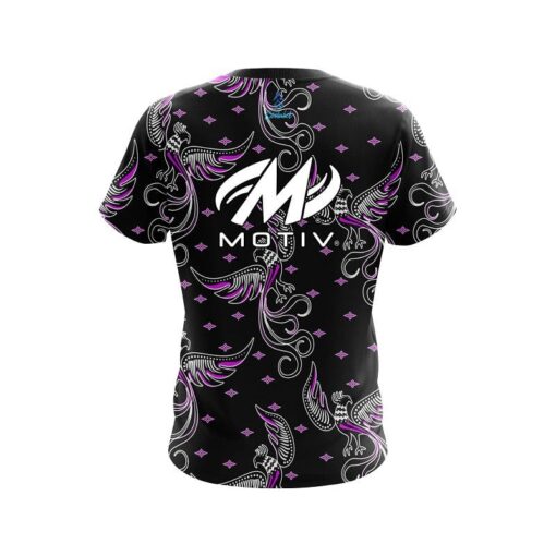 Motiv Phoenix Break Purple CoolWick Bowling Jersey - Image 2