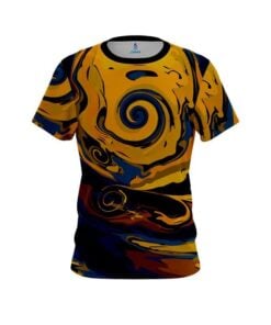 Plain Painted Vortex Moon CoolWick Bowling Jersey