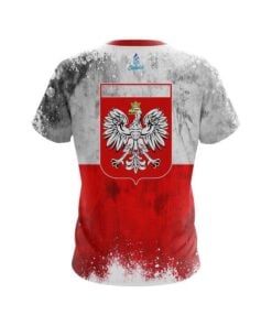 Alternative view of Plain Poland Flag CoolWick Bowling Jersey