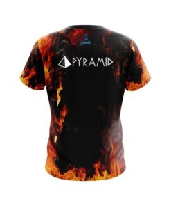 Alternative view of Pyramid Orange Flame CoolWick Bowling Jersey