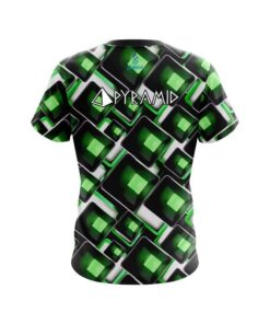 Alternative view of Pyramid Conception Green CoolWick Bowling Jersey