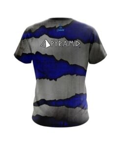 Alternative view of Pyramid Blue Rigid Steel CoolWick Bowling Jersey