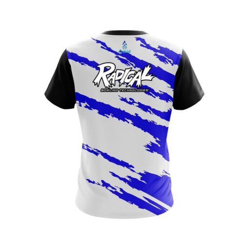 Radical Athlete Bolt Blue  CoolWick Bowling Jersey - Image 2