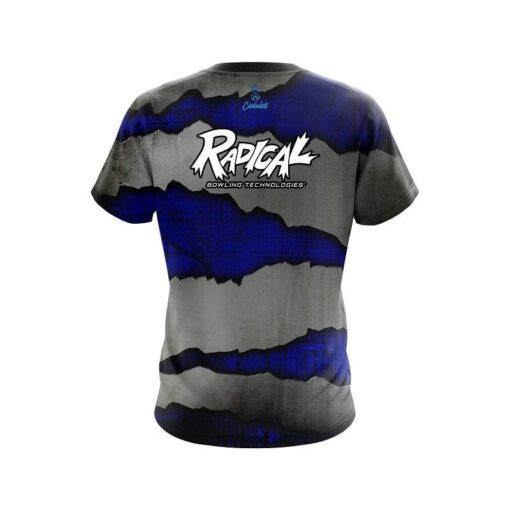 Radical Blue Rigid Steel CoolWick Bowling Jersey - Image 2