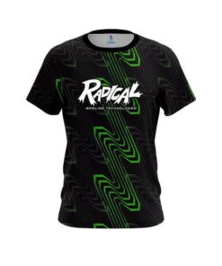 Radical Halftone Extreme Green CoolWick Bowling Jersey