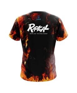 Alternative view of Radical Orange Flame CoolWick Bowling Jersey