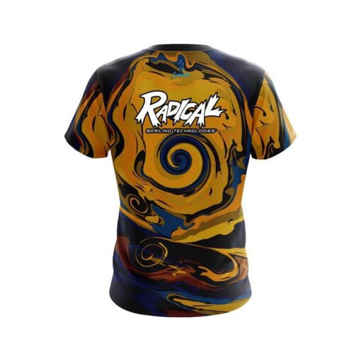 Radical Painted Vortex Moon CoolWick Bowling Jersey - Image 2