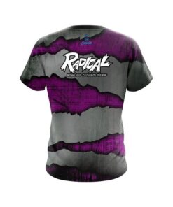 Alternative view of Radical Purple Rigid Steel CoolWick Bowling Jersey