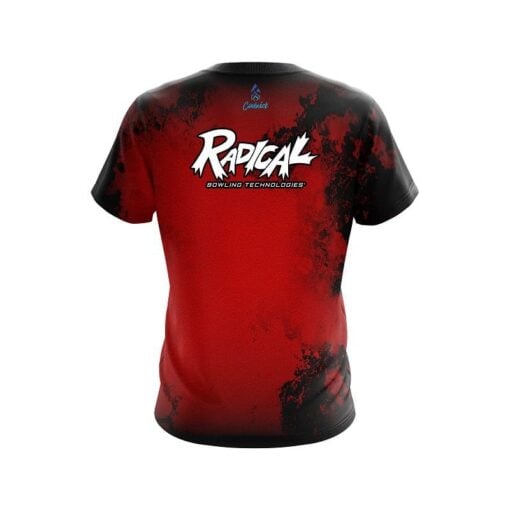 Radical Toxic Rugged Smoke Red CoolWick Bowling Jersey - Image 2