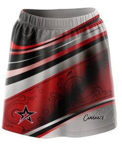 Stefanie Johnson Roto Grip Red Black Swirls CoolWick Bowling Skort