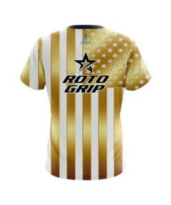 Alternative view of Roto Grip American Gold Flag CoolWick Bowling Jersey
