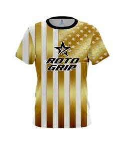 Roto Grip American Gold Flag CoolWick Bowling Jersey