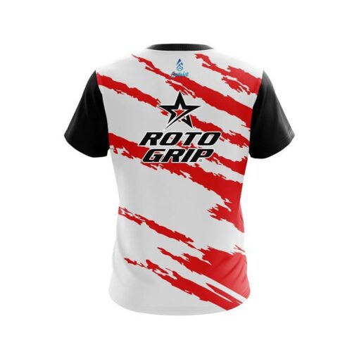 Roto Grip Athlete Bolt Red CoolWick Bowling Jersey - Image 2