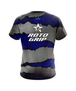 Alternative view of Roto Grip Blue Rigid Steel CoolWick Bowling Jersey