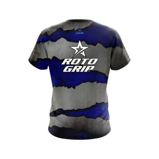 Roto Grip Blue Rigid Steel CoolWick Bowling Jersey - Image 2