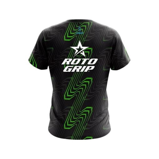 Roto Grip Halftone Extreme Green CoolWick Bowling Jersey - Image 2