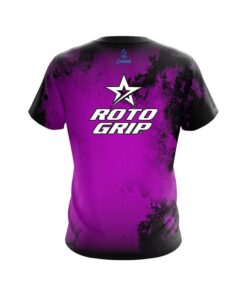 Alternative view of Roto Grip Toxic Rugged Smoke Purple CoolWick Bowling Jersey