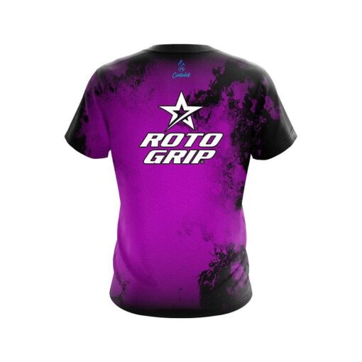Roto Grip Toxic Rugged Smoke Purple CoolWick Bowling Jersey - Image 2