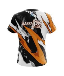 Alternative view of Sharp Cuda Orange CoolWick Fishing Jersey