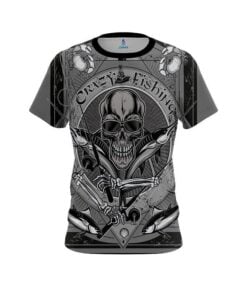 Skull Crazy Fish CoolWick Fishing Jersey