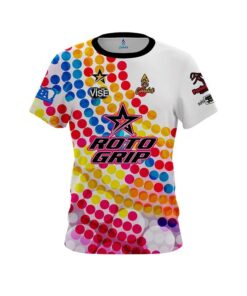 Stefanie Johnson Roto Grip Colorful Dots CoolWick Bowling Jersey