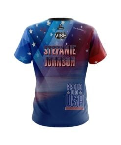Alternative view of Stefanie Johnson Roto Grip Proud To Be USA CoolWick Bowling Jersey