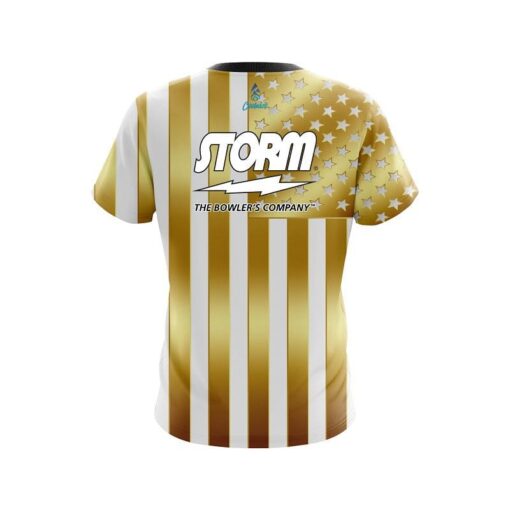 Storm American Gold Flag CoolWick Bowling Jersey - Image 2