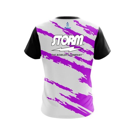 Storm Athlete Bolt Purple CoolWick Bowling Jersey - Image 2