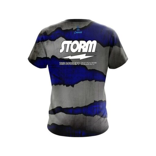 Storm Blue Rigid Steel CoolWick Bowling Jersey - Image 2